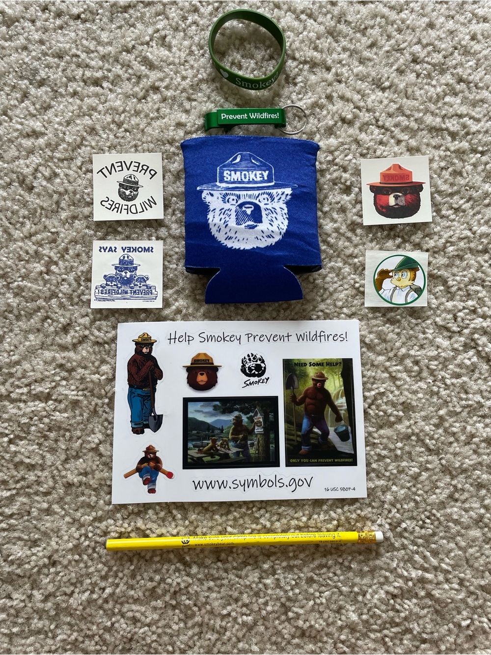 Smokey Bear Fire Prevention Accessories
